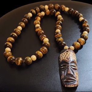 Handmade African Gemstone Necklace - GREAT GIFT FOR HIM!!!